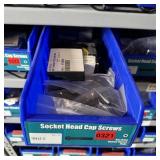 Bin With Assorted Hardware Items. See Photo. Pleas