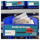 Bin With Assorted Hardware Items. See Photo. Pleas