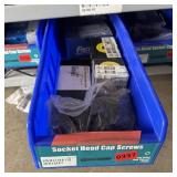 Bin With Assorted Hardware Items. See Photo. Pleas