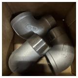3 Qty ï¿½ 1-1/2 In. 90-degree Pipe Fittings.