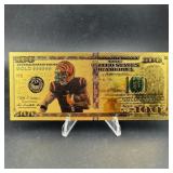 Ja'marr Chase Cincinnati Bengals Gold Foil Novelty