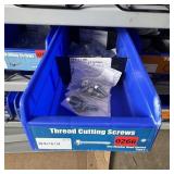 Bin With Assorted Hardware Items. See Photo. Pleas