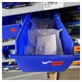 Bin With Assorted Hardware Items. See Photo. Pleas