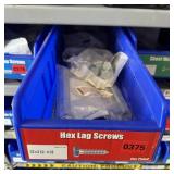 Bin With Assorted Hardware Items. See Photo. Pleas
