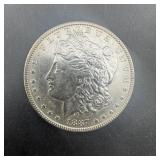 1887 Morgan Silver Dollar