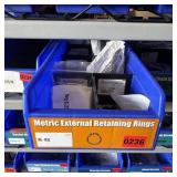 Bin With Assorted Hardware Items. See Photo. Pleas