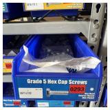 Bin With Assorted Hardware Items. See Photo. Pleas