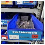Bin With Assorted Hardware Items. See Photo. Pleas