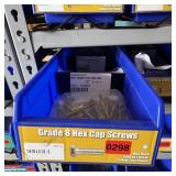 Bin With Assorted Hardware Items. See Photo. Pleas