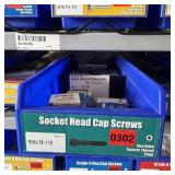 Bin With Assorted Hardware Items. See Photo. Pleas