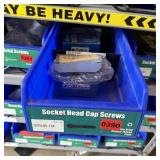 Bin With Assorted Hardware Items. See Photo. Pleas