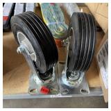2 Qty ï¿½ Heavy Duty 8 In. Swivel Casters.