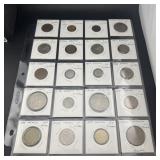 Mexico 20 Coin Collection Page