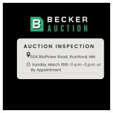 Inspection Dates:  Sunday, March 15th: 11 A.m.-2 P