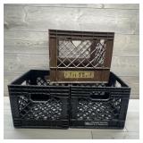Three Milk Crates.