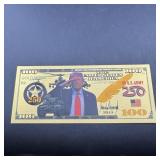 Donald Trump U.s. Army 250th Anniversary $100 24k