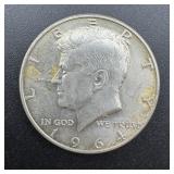 1964-d Kennedy Silver Half Dollar ï¿½ 90% Silver.