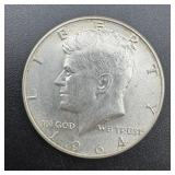 1964-d Kennedy Silver Half Dollar ï¿½ 90% Silver.