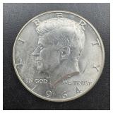 1964-d Kennedy Silver Half Dollar ï¿½ 90% Silver.