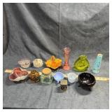 Small Glassware & Trinket Assortment