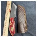 MHS Cutlery Damascus Steel Knife with Sheath