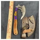 New LMK handmade Damascus steel tomahawk with appr