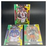 3 2025 Select Shock Rookie Football Cards