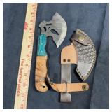 New LMK handmade Damascus steel hatchet/tomahawk w
