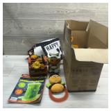 Assorted Halloween Decorations and Items.