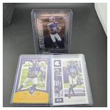 (3) Justin Jefferson Rookie Football Cards.