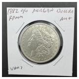 1882-o/o Vam-7 Morgan Silver Dollar ï¿½ Au+
