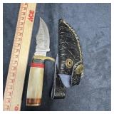 MHS Cutlery Damascus Steel Knife with Sheath