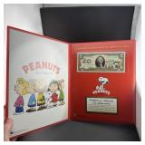 Peanuts Charlie Brown & Gang Genuine U.s. $2 Bill