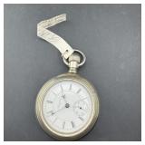 Elgin BW Raymond Gold-Filled Ornate Case Pocket Wa