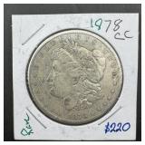 1878-cc Morgan Silver Dollar ï¿½ Carson City Issue,