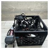 Assorted Exercise Items - Foot pump, weights and m