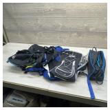 Camping Bags, Folding Table and Drink Pack.