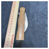 Leopold Stainless Steel Folding Knife with Brush E