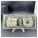 1935-e $1 Silver Certificate Star Note Blue Seal '