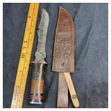 New LMK handmade Damascus steel Bowie knife with 7