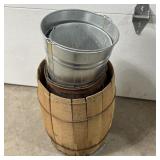 Two Shotgun Barrels & Galvanized Buckets ï¿½ Two sho