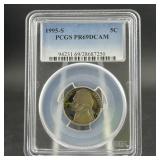 1995-s Jefferson Nickel ï¿½ Pcgs Pr69 Deep Cameo