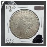 1888-s Morgan Silver Dollar (mintage 657,000)