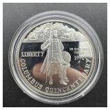1992-p Columbus Quincentenary Proof 90% Silver Dol