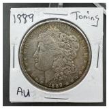 1889 Morgan Silver Dollar (toning)