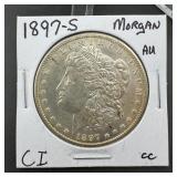 1897-s Morgan Silver Dollar (mintage 5,825,000)