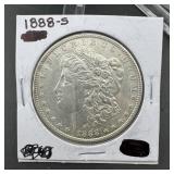 1888-s Morgan Silver Dollar (mintage 657,000)