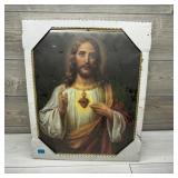 16 x 20 Framed Jesus Photo.