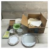 Ceramic Hobnail Basket, Chinese China Collectible