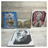 Assorted Disney Prints, Marilyn Monroe Print and S